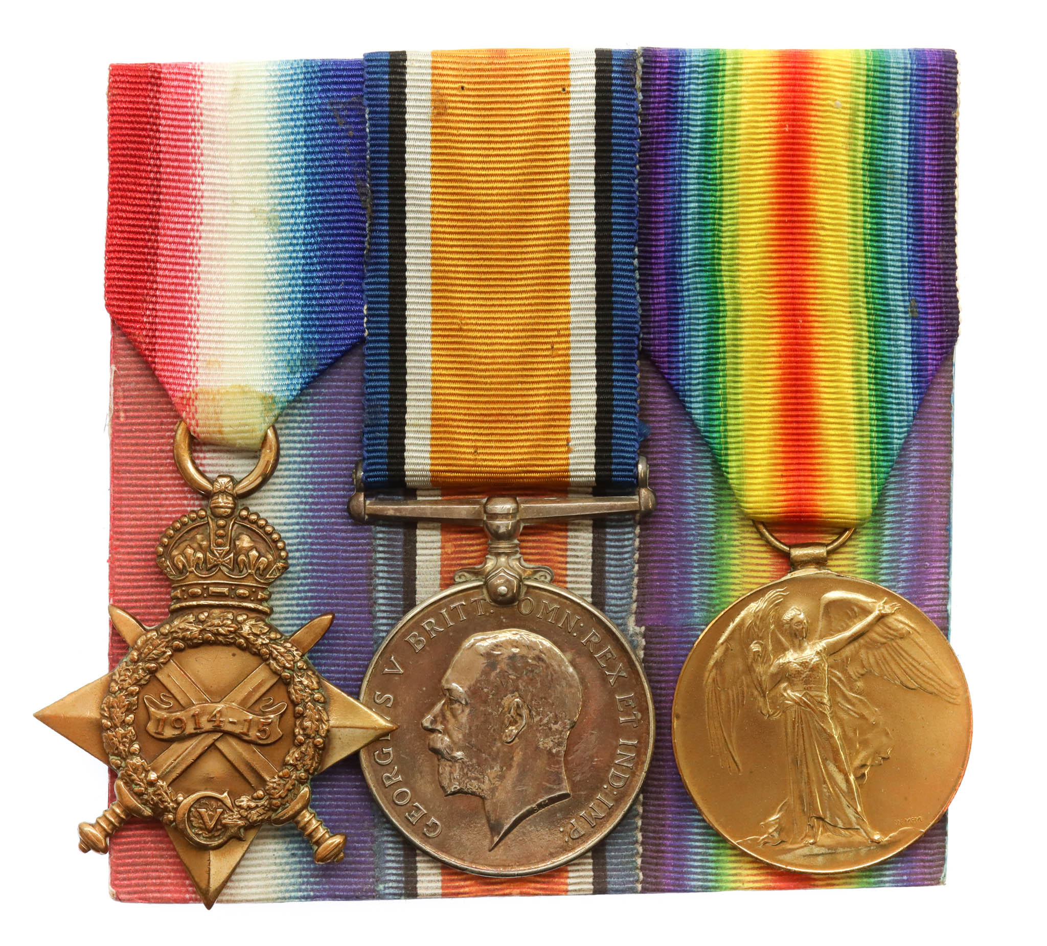 WW1 1914-15 Star Medal Trio - Gnr. J.H. Graves, Royal Artillery - Wounded