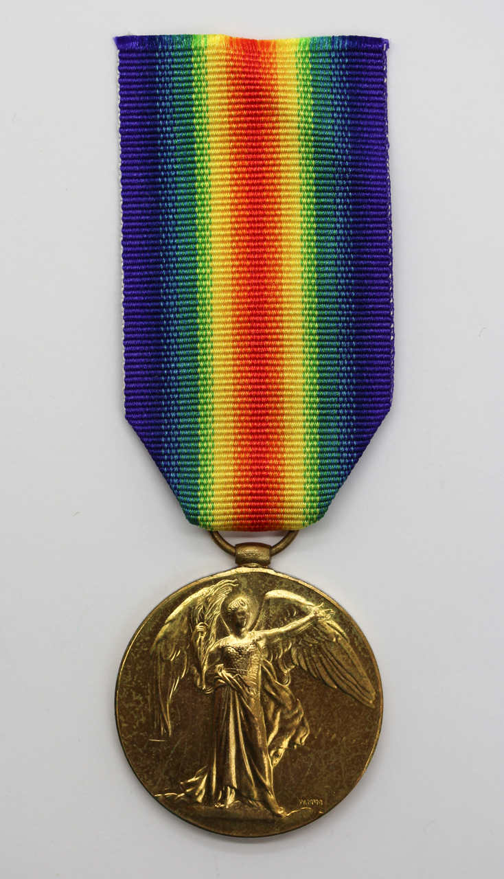 WW1 Victory Medal - A.Sjt. H. Blake, 11th Bn. Northumberland Fusiliers - Wounded