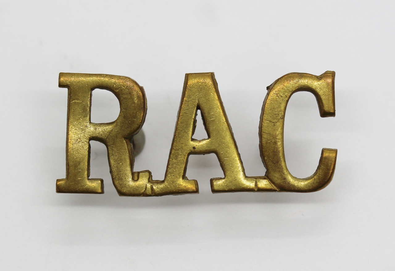 Royal Armoured Corps (R.A.C.) Shoulder Title