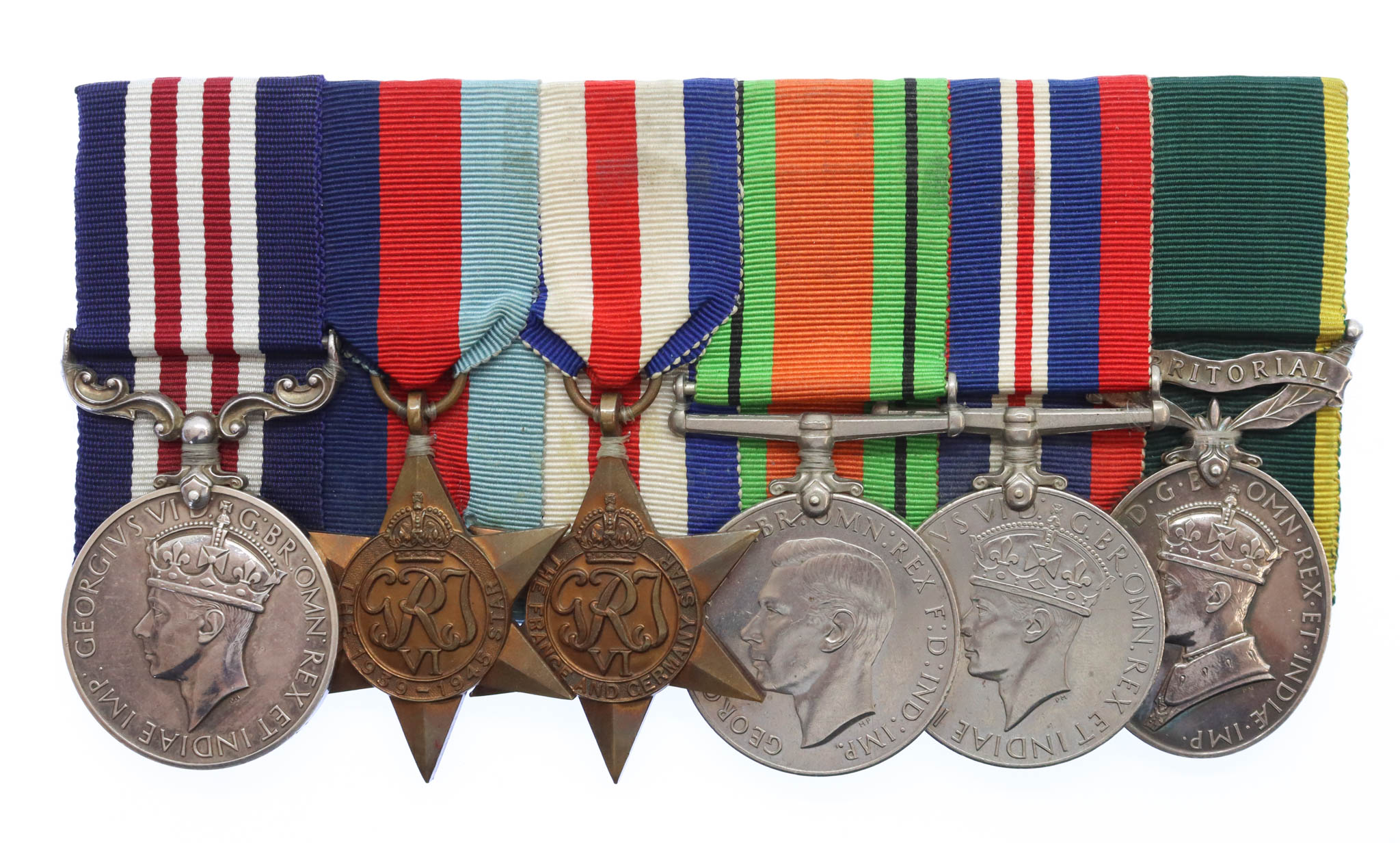 WW2 North-West Europe Military Medal Group of Six - Sgt. A.S. Campbell, Royal Artillery