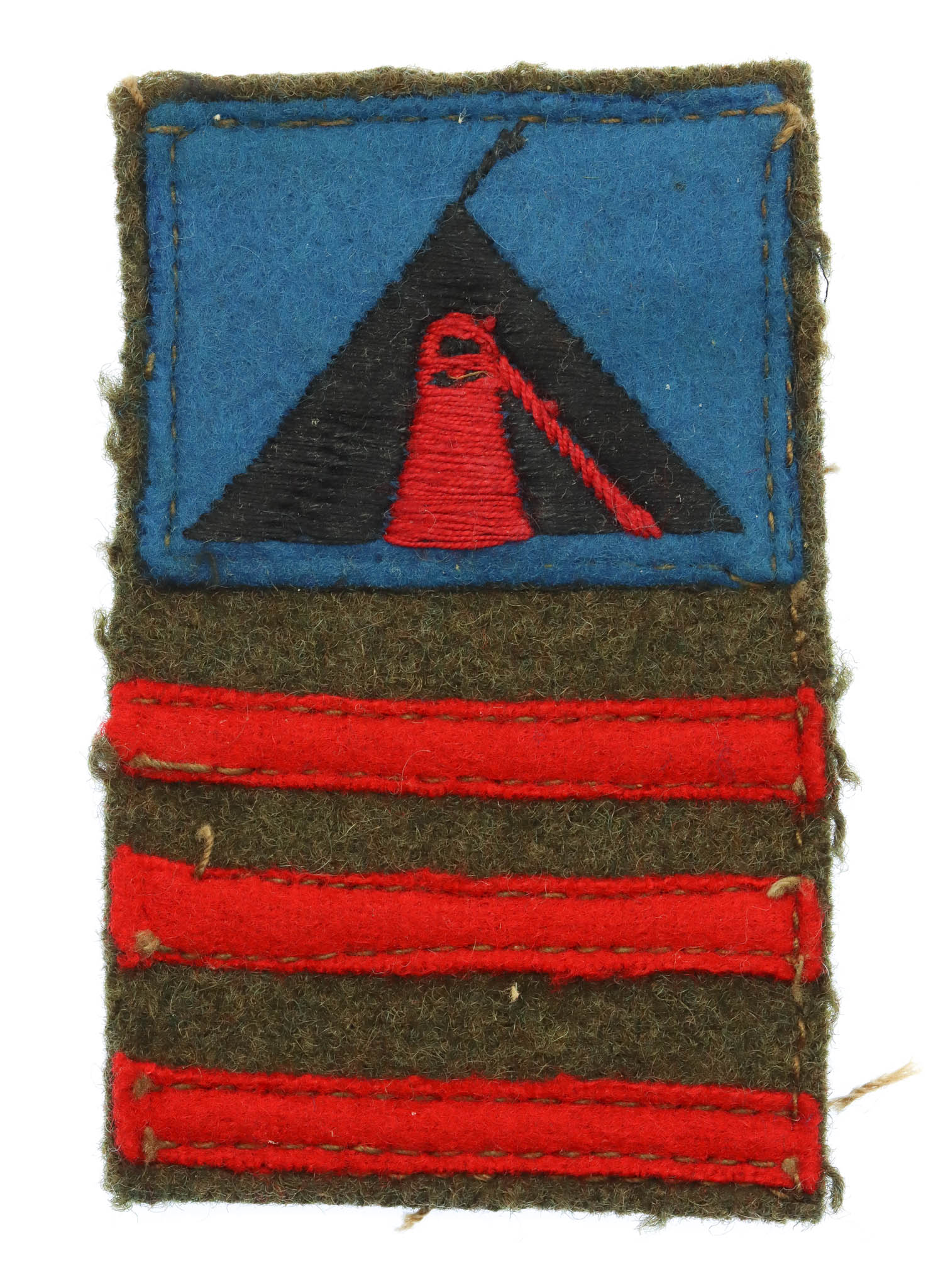 WW2 59th (Staffordshire) Division 197th Brigade Battle Dress Combination Formation Sign Insignia
