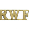 Royal Welsh Fusiliers (R.W.F) Shoulder Title