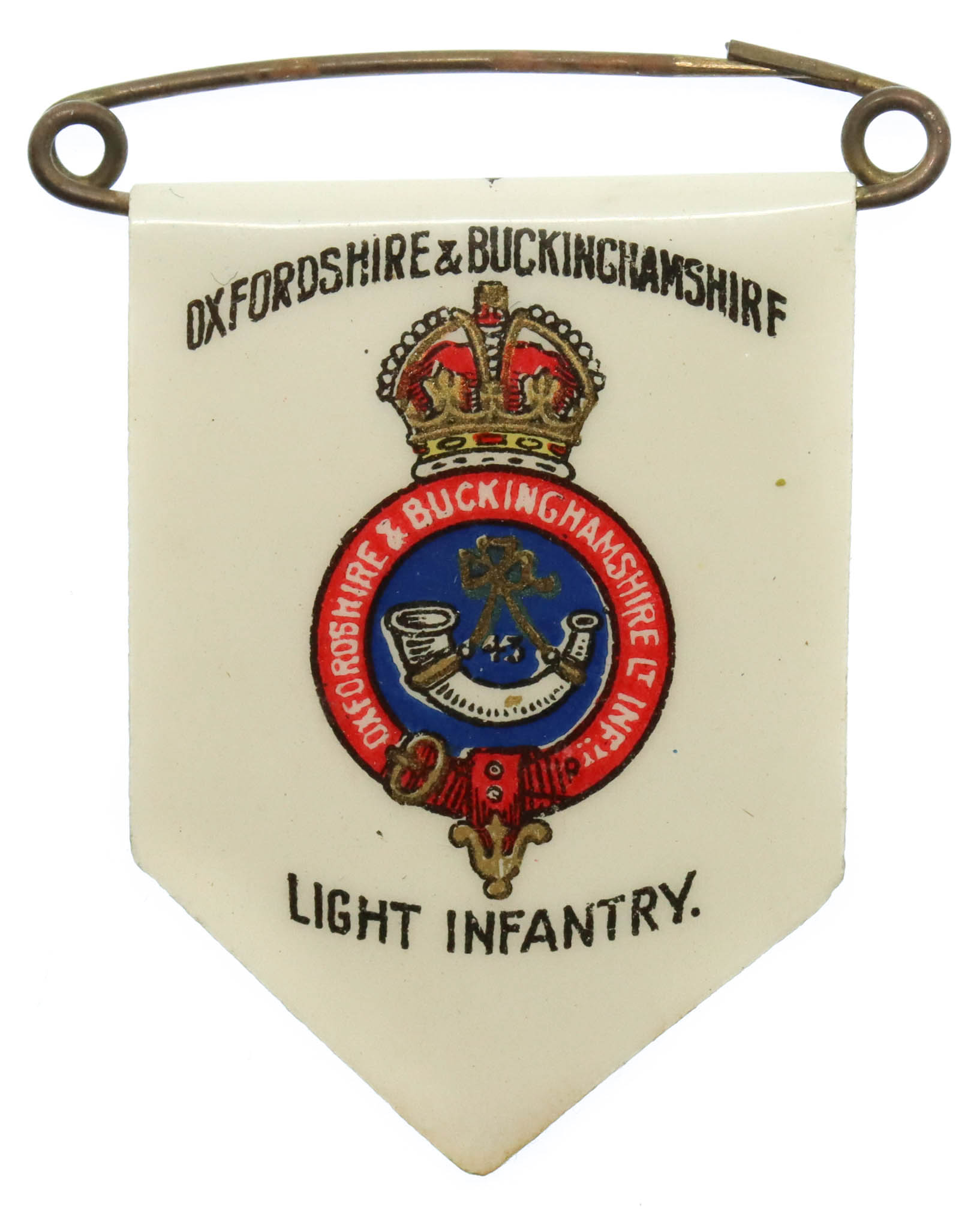 Oxfordshire & Buckinghamshire Light Infantry Fund Raisers Charity Flag Day Badge
