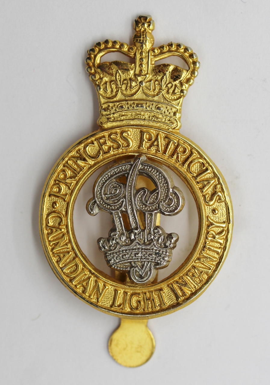 Princess Patricia's Canadian Light Infantry (P.P.C.L.I.) Cap Badge - Queen's Crown