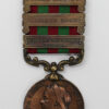 1895 India General Service Medal (Bronze) (Clasps - Punjab Frontier 1897-98, Samana 1897, Tirah 1897-98) - Daffdr. Nur Mohamed, Construction Transport Department
