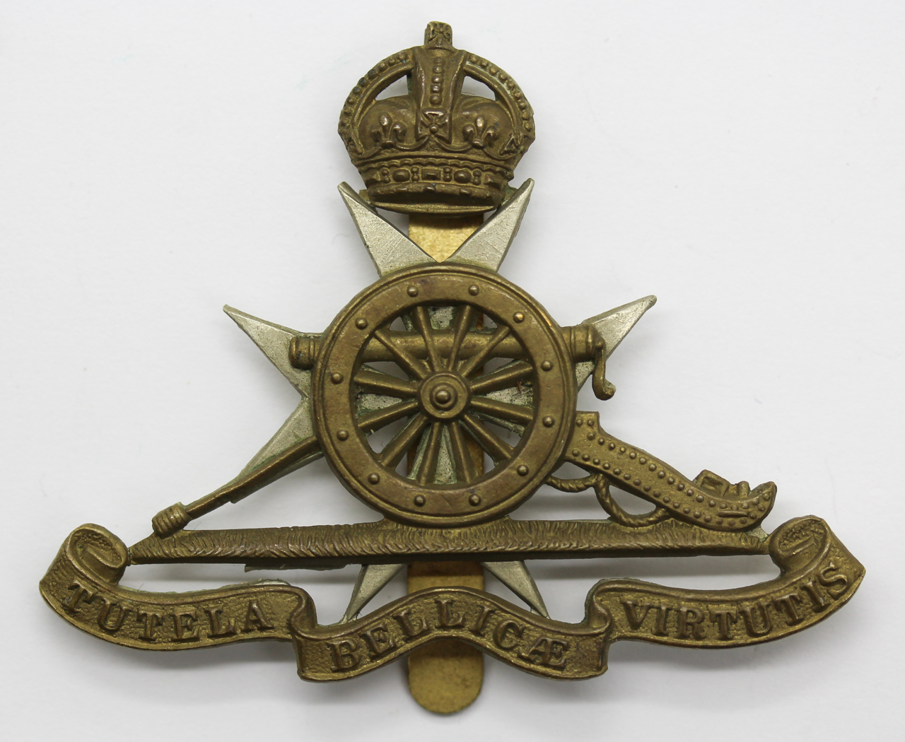 Royal Malta Artillery Cap Badge - King's Crown