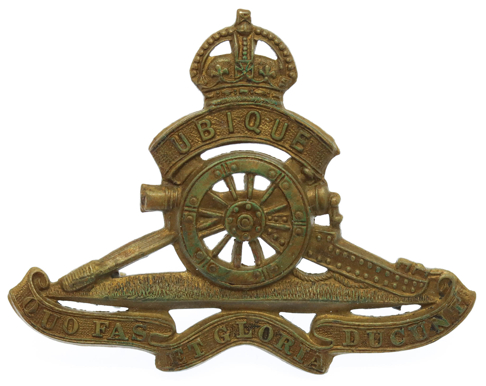 Canadian Field Artillery Cap Badge - King's Crown