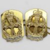 Pair of Queen Alexandra's Royal Army Nursing Corps (Q.A.R.A.N.C.) Anodised (Staybrite) Collar Badges