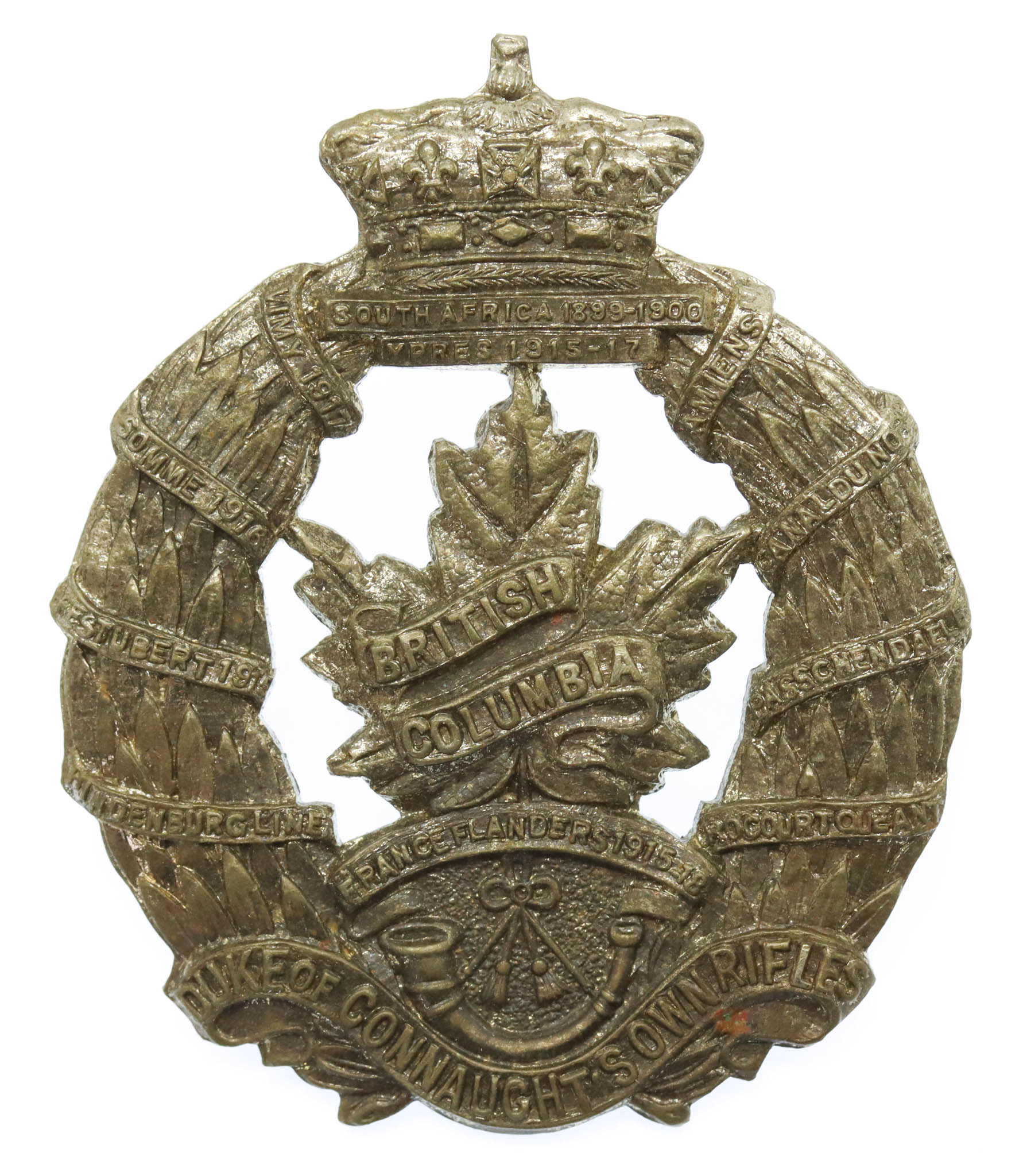 Canadian British Columbia Regiment (Duke of Connaught's Own) Cap Badge