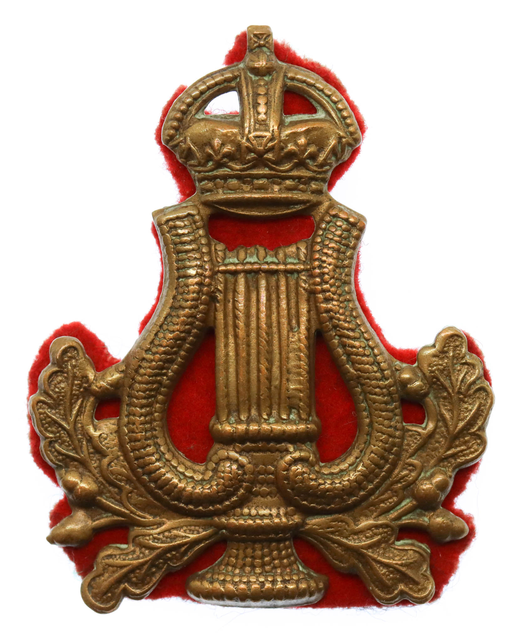British Army Bandmaster's Musician Arm Badge - King's Crown
