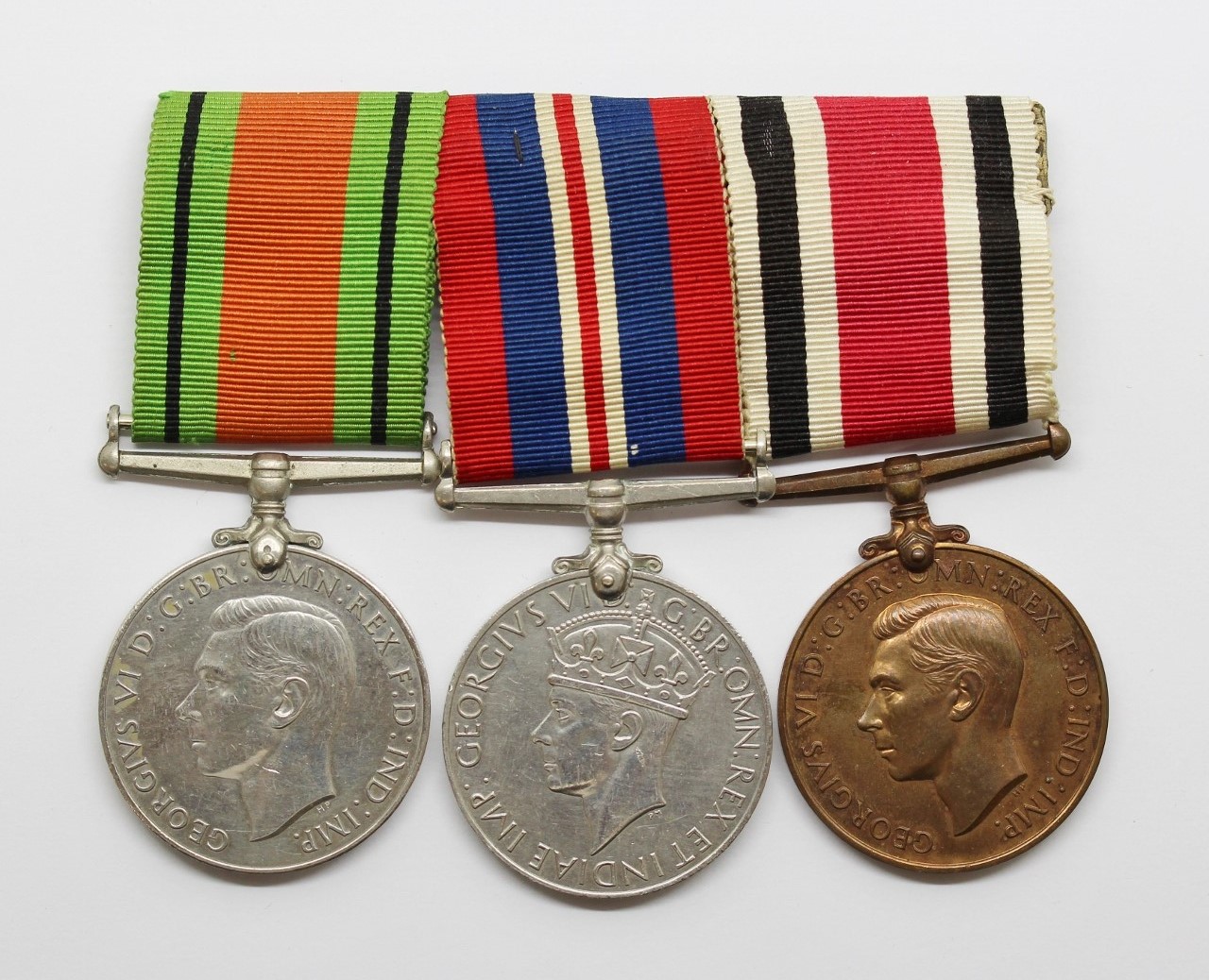 WW2 Defence & War Medal and George VI Special Constabulary Long Service Medal Group of Three - Leonard R. Sheppard
