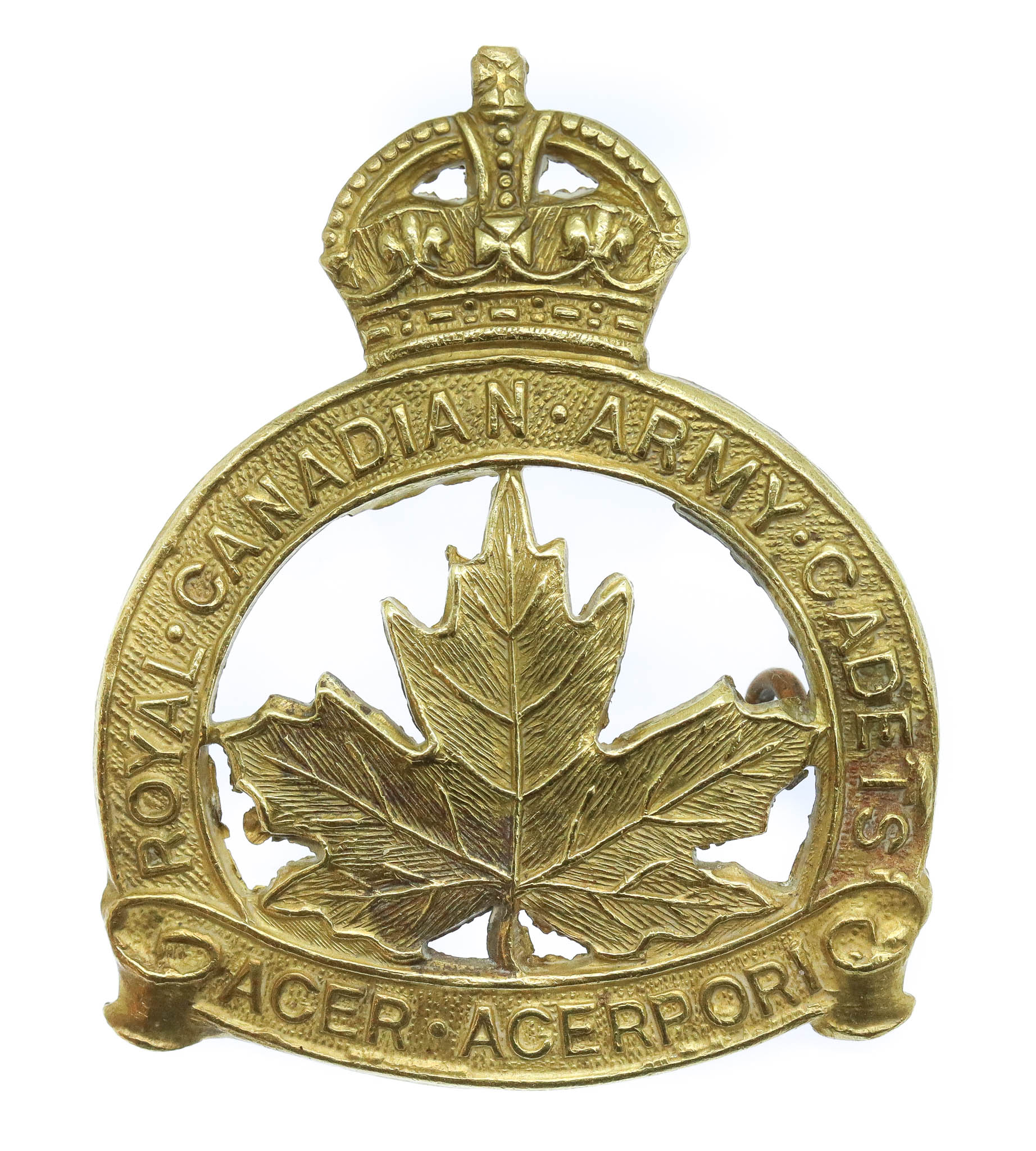 Royal Canadian Army Cadets Cap Badge - King's Crown
