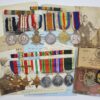 WW1 'Gallipoli Operations' Distinguished Service Medal Group of Six along with Sons WW2 T.E.M. Medal Group & Documents - Lg. Sign. R. Walmsley, Royal Navy