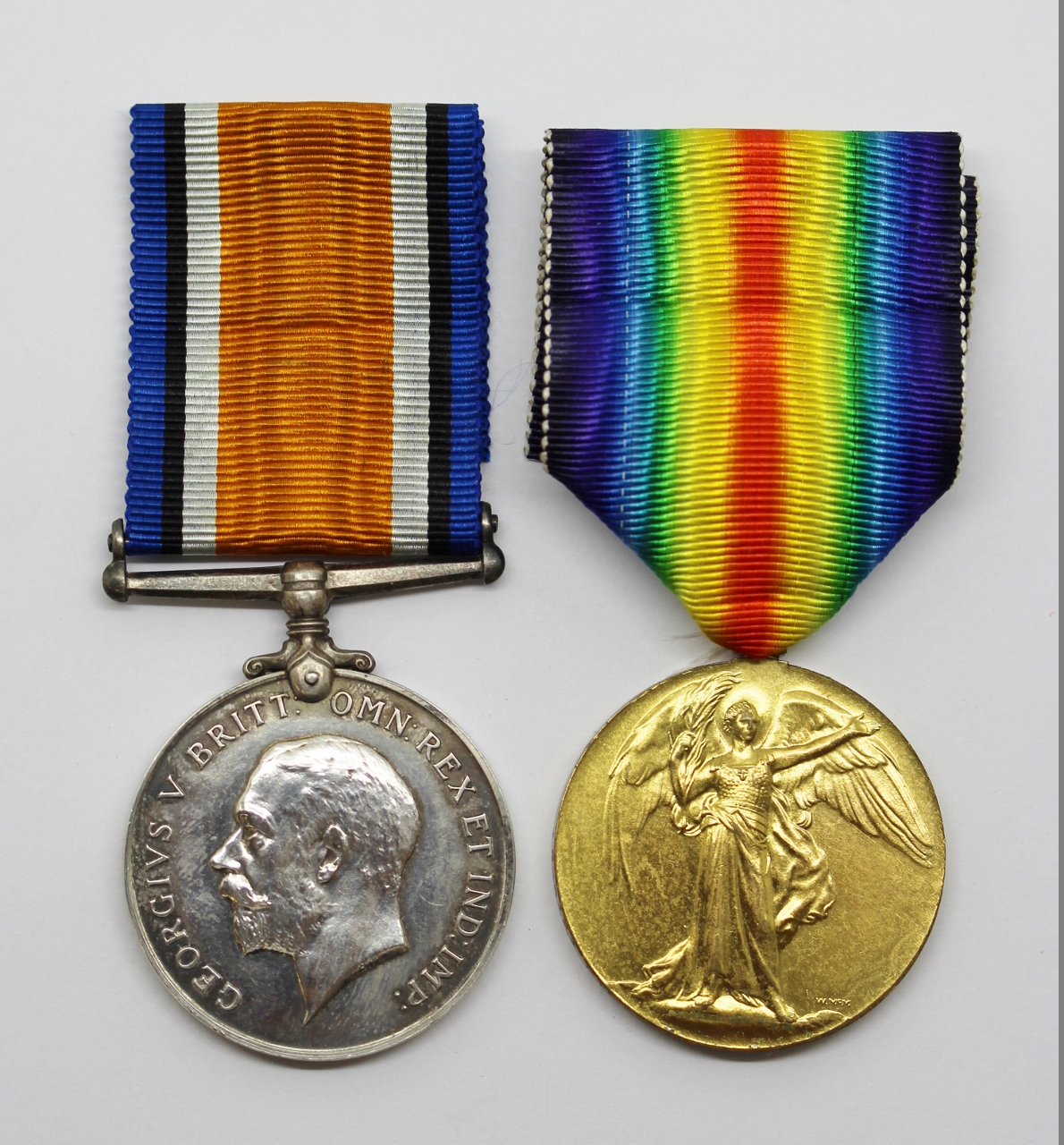 WW1 British War & Victory Medal Pair - Pte. S.E. Read, Queen's (Royal West Surrey) Regiment