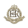 Royal Military Police Officer's Silvered Collar Badge - Queen's Crown