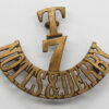 7th Territorial Bn. Sherwood Foresters (T/7/NOTTS & DERBY) Shoulder Title