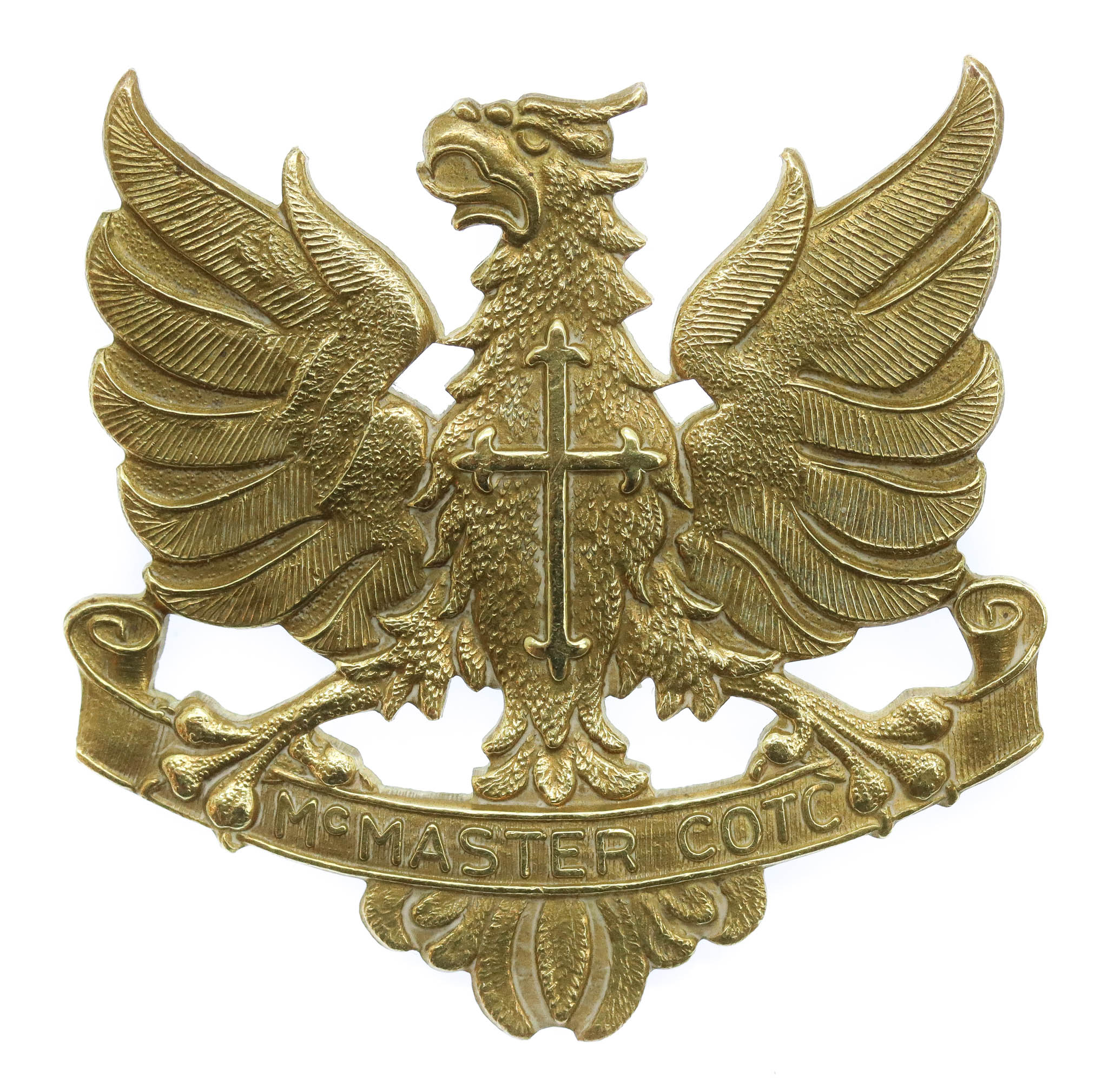 Canadian McMaster University C.O.T.C. Cap Badge