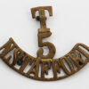 5th Territorial Bn. North Staffordshire Regiment (T/5/N.STAFFORD) Shoulder Title
