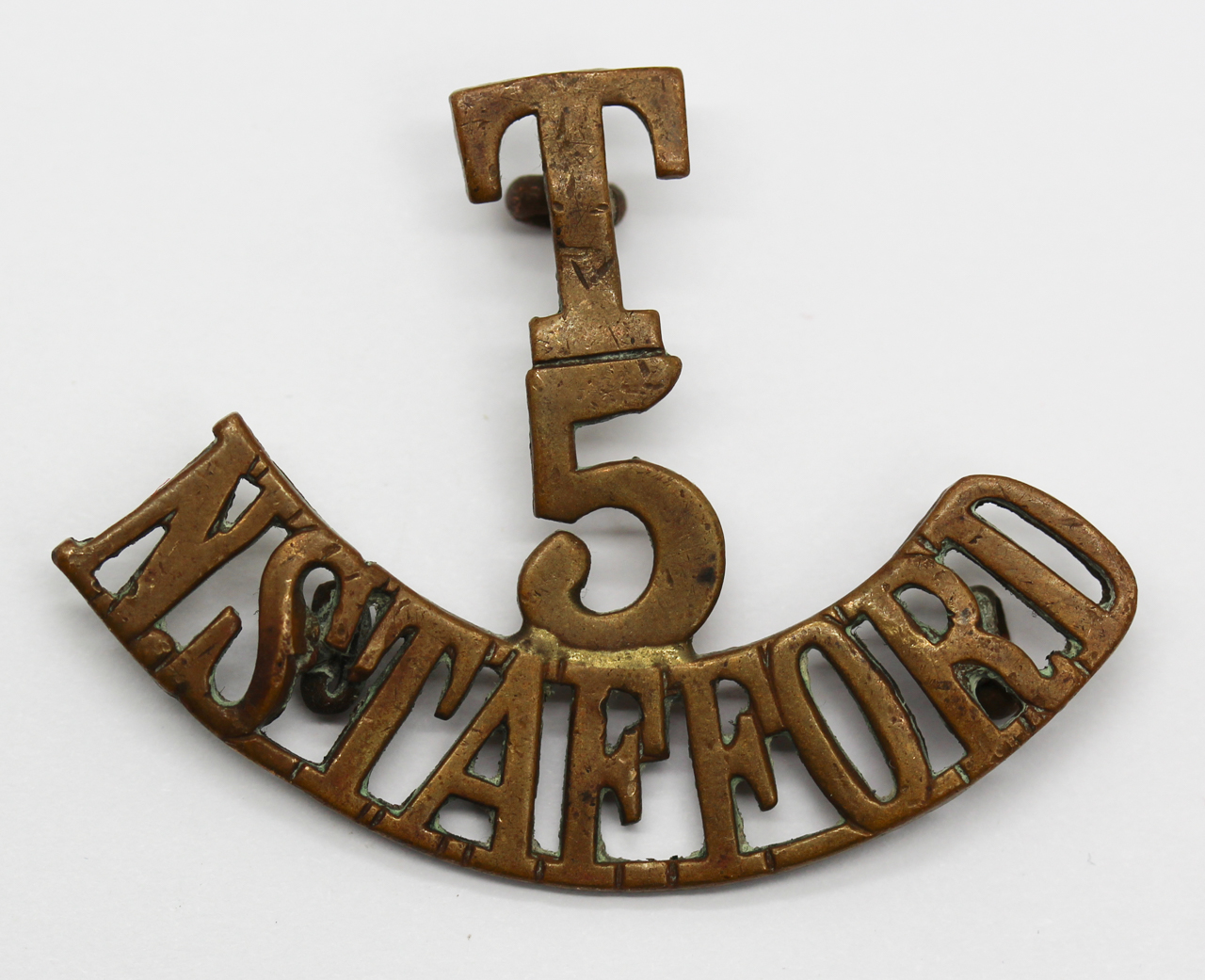 5th Territorial Bn. North Staffordshire Regiment (T/5/N.STAFFORD) Shoulder Title