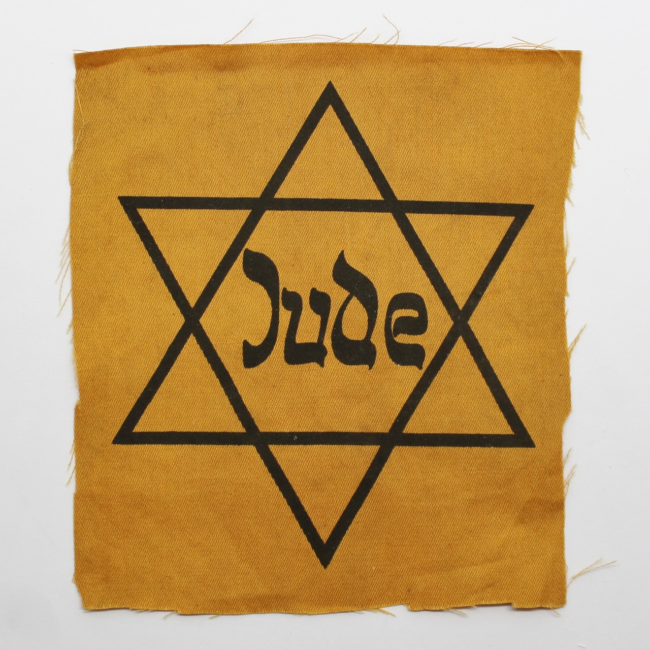 WW2 German Jewish Star of David (Jude) Cloth Badge