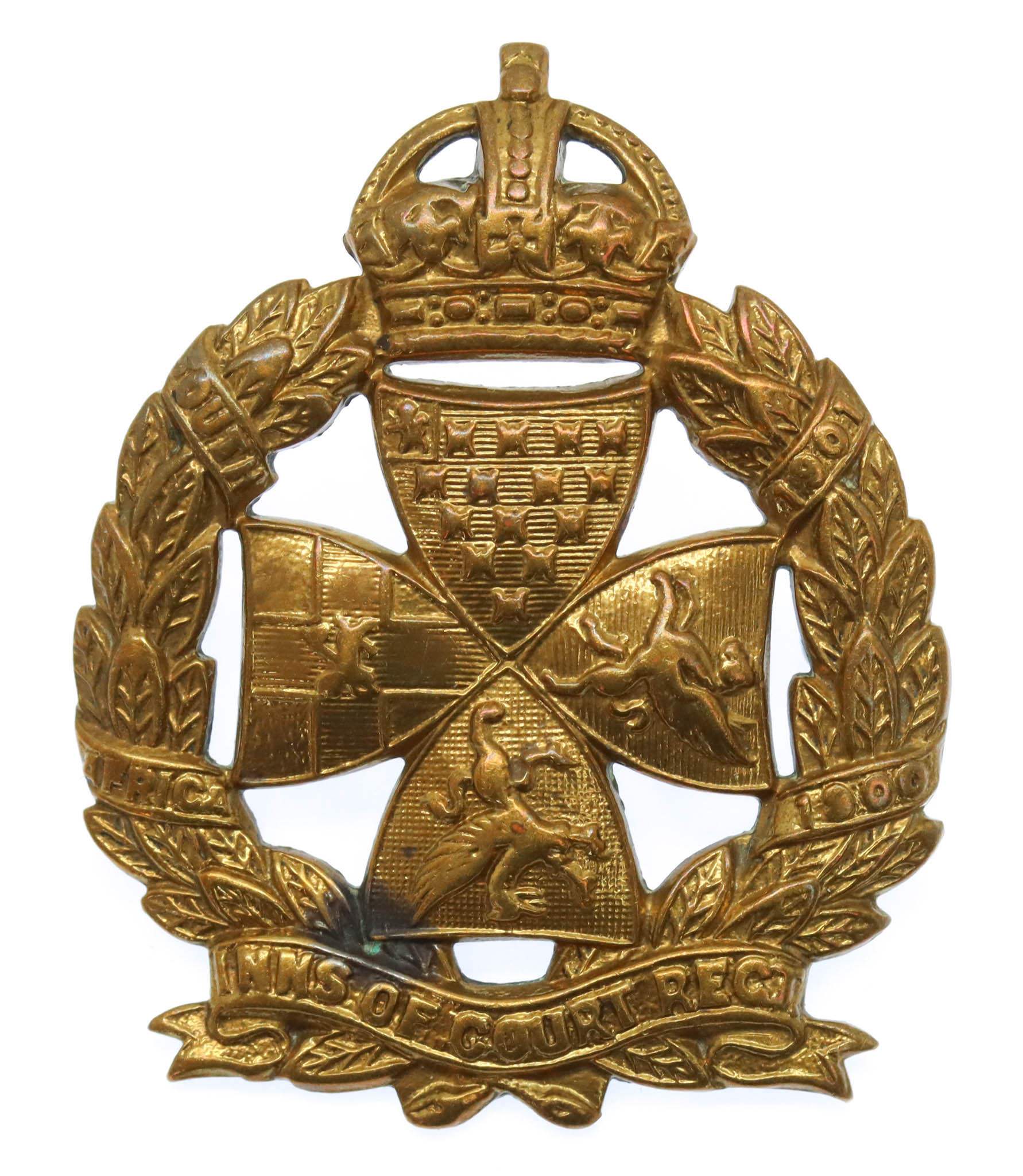 Inns of Court Regiment Cap Badge - King's Crown
