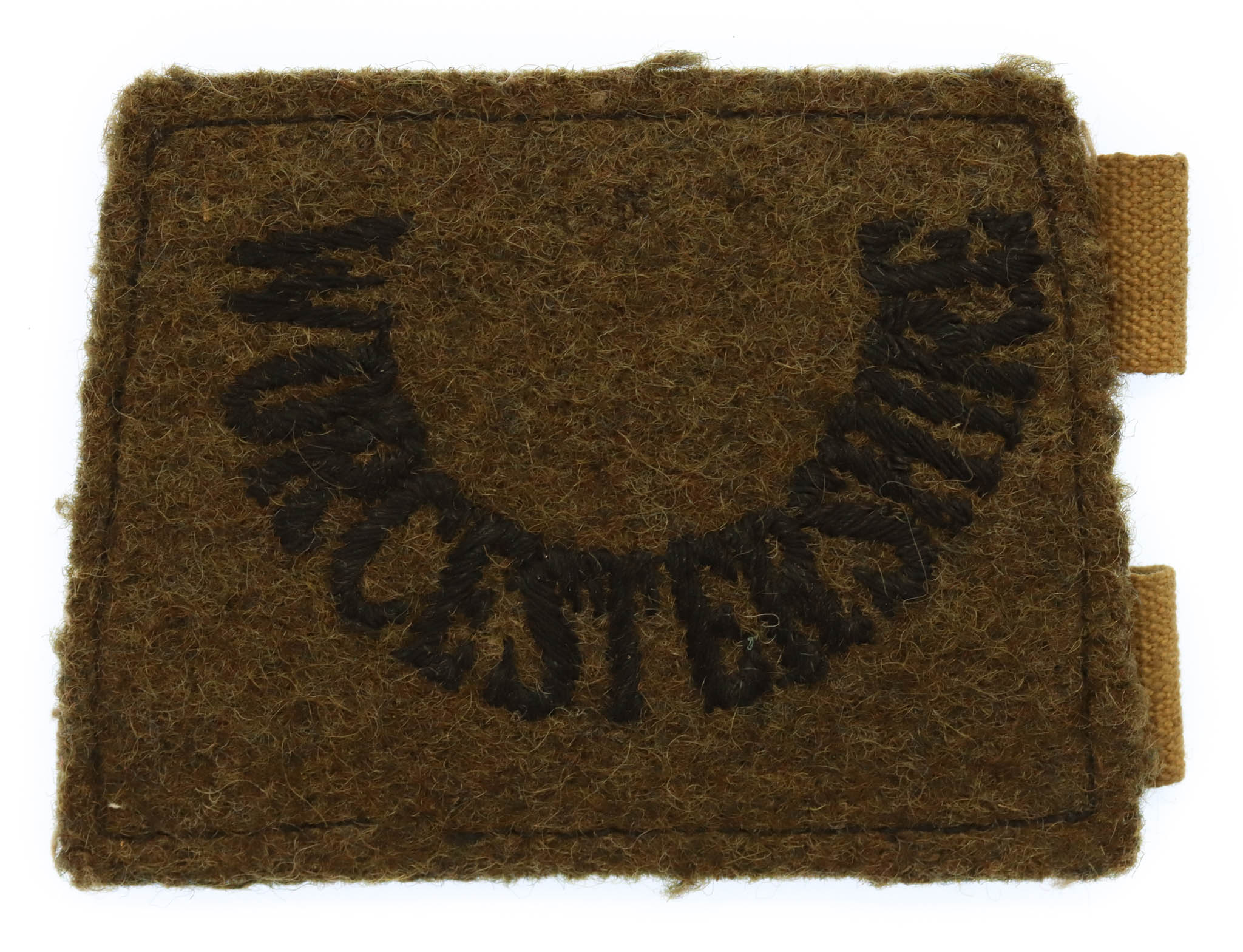 Worcestershire Regiment (WORCESTERSHIRE) WW2 Cloth Slip On Shoulder Title