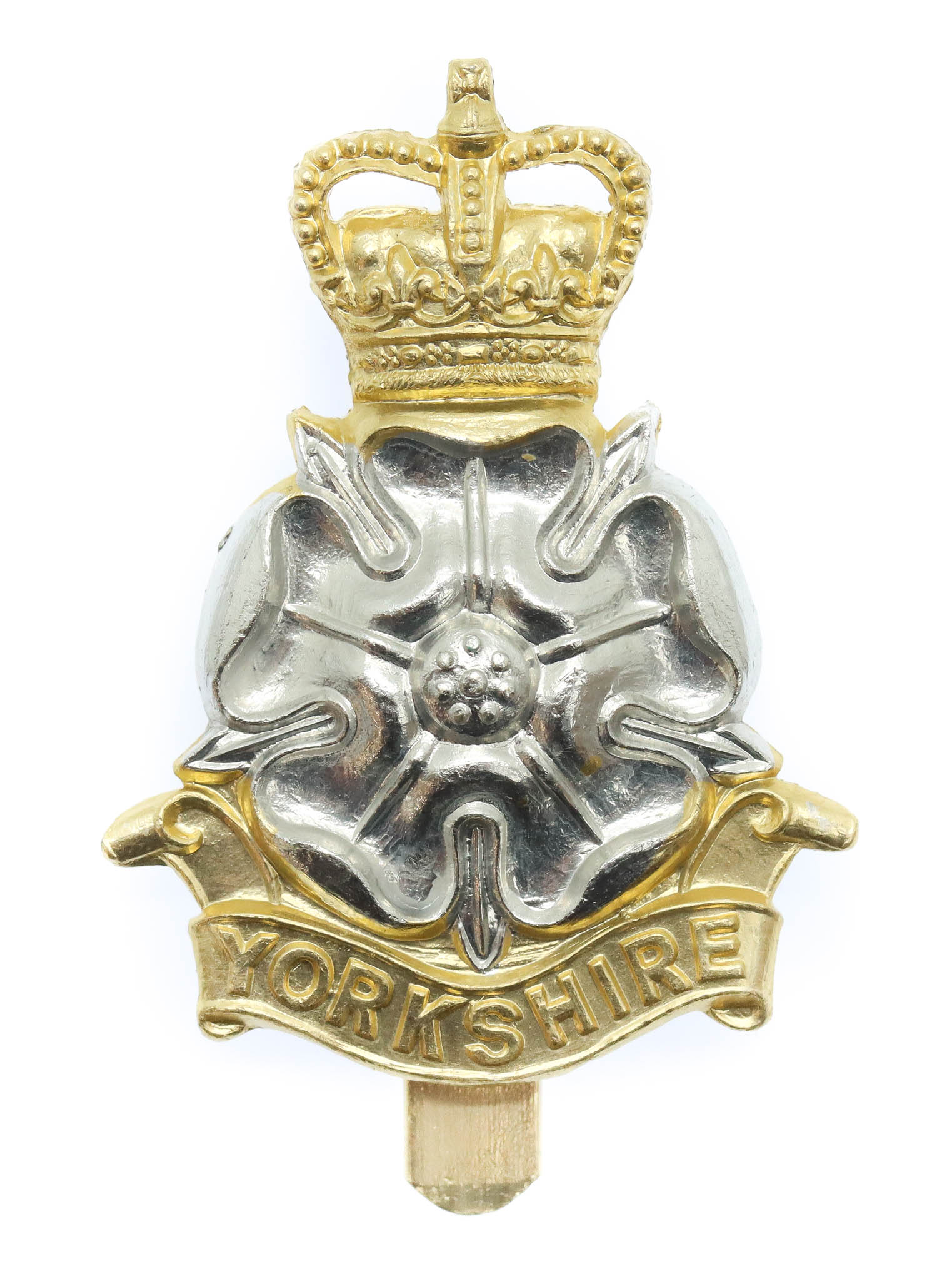 Yorkshire Brigade Anodised (Staybrite) Cap Badge