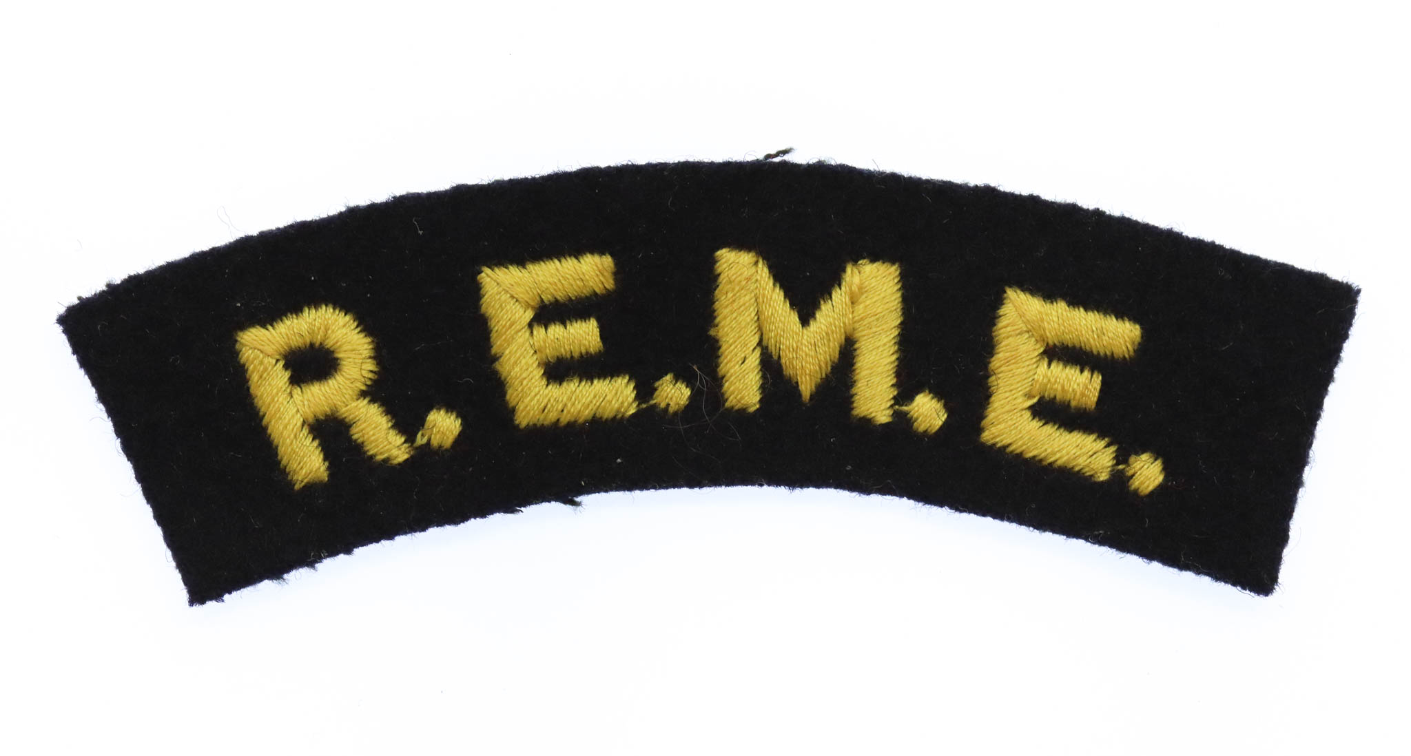 Royal Electrical & Mechanical Engineers (R.E.M.E.) Cloth Shoulder Title