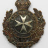 King's Own Malta Regiment Cap Badge - King's Crown