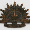 Australian Commonwealth Military Forces Slouch Hat Badge - King's Crown