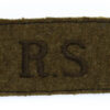 Royal Scots (R.S.) WW2 Cloth Slip On Shoulder Title