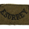 East Surrey Regiment (E.SURREY) WW2 Cloth Slip On Shoulder Title
