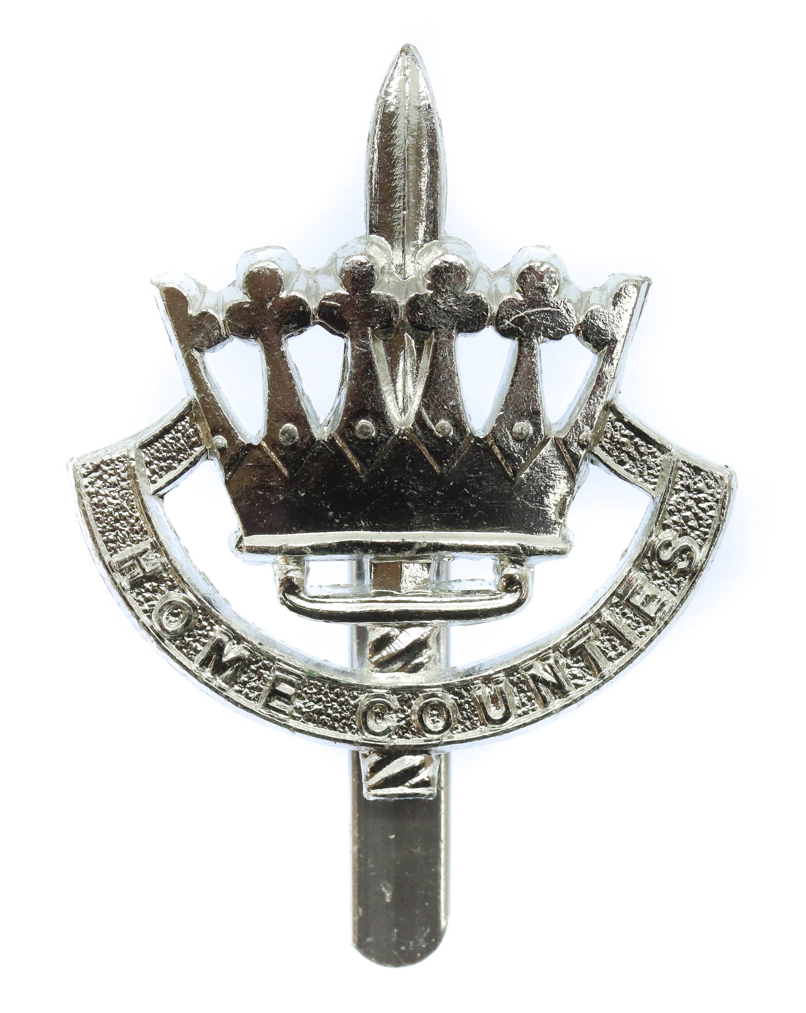 Home Counties Brigade Anodised (Staybrite) Cap Badge