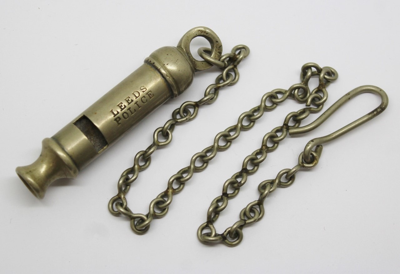 Leeds Police Whistle & Chain