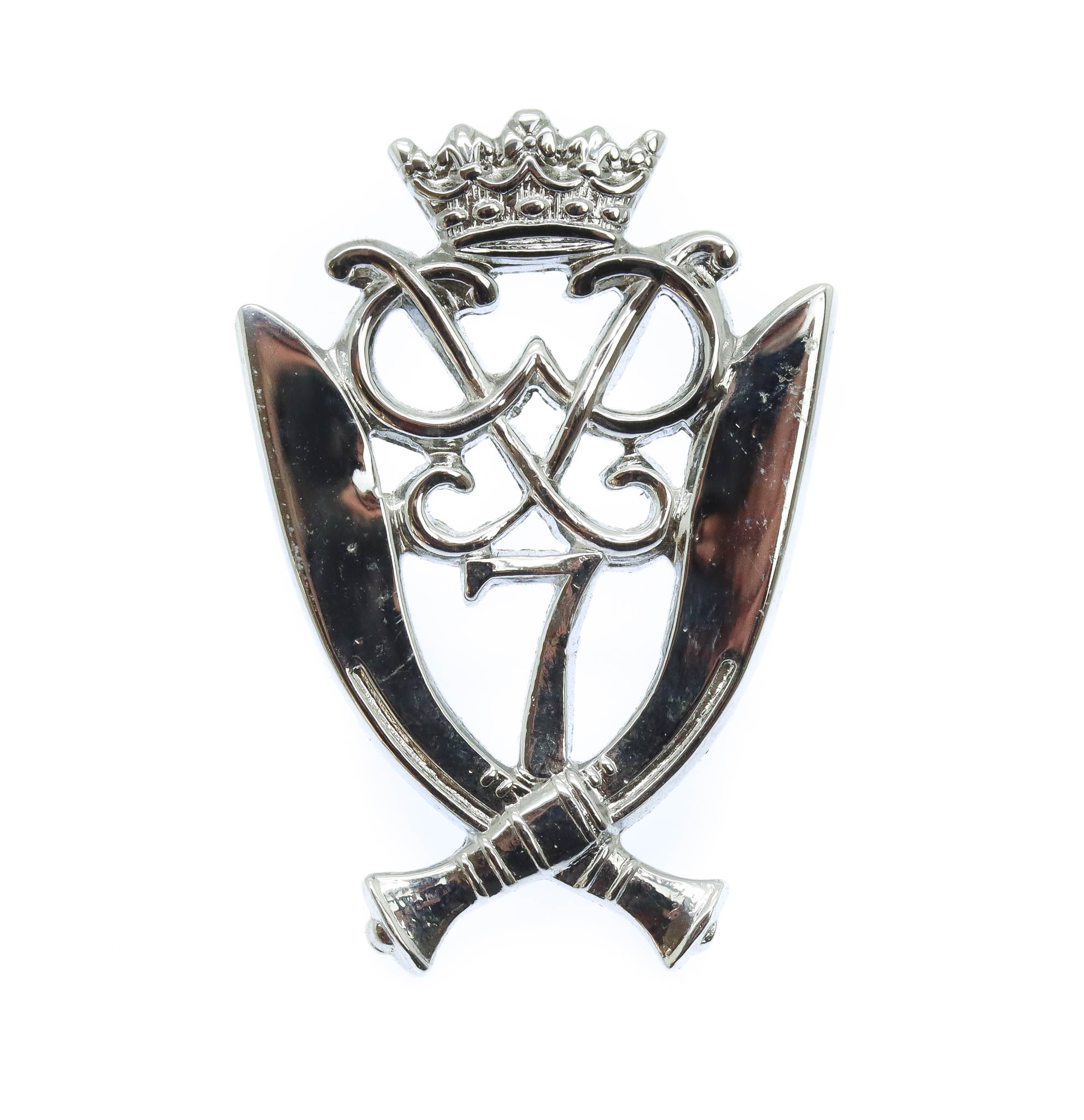 7th Gurkha Rifles Chrome Cap Badge