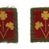 Pair of 8th Indian Division Printed Formation Signs