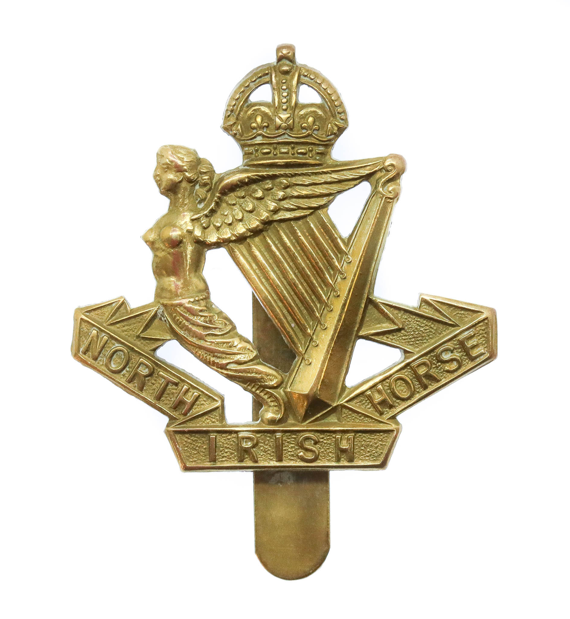 North Irish Horse Beret Badge - King's Crown