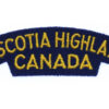 Canadian Nova Scotia Highlanders (NOVA SCOTIA HIGHLANDERS/CANADA) Cloth Shoulder Title