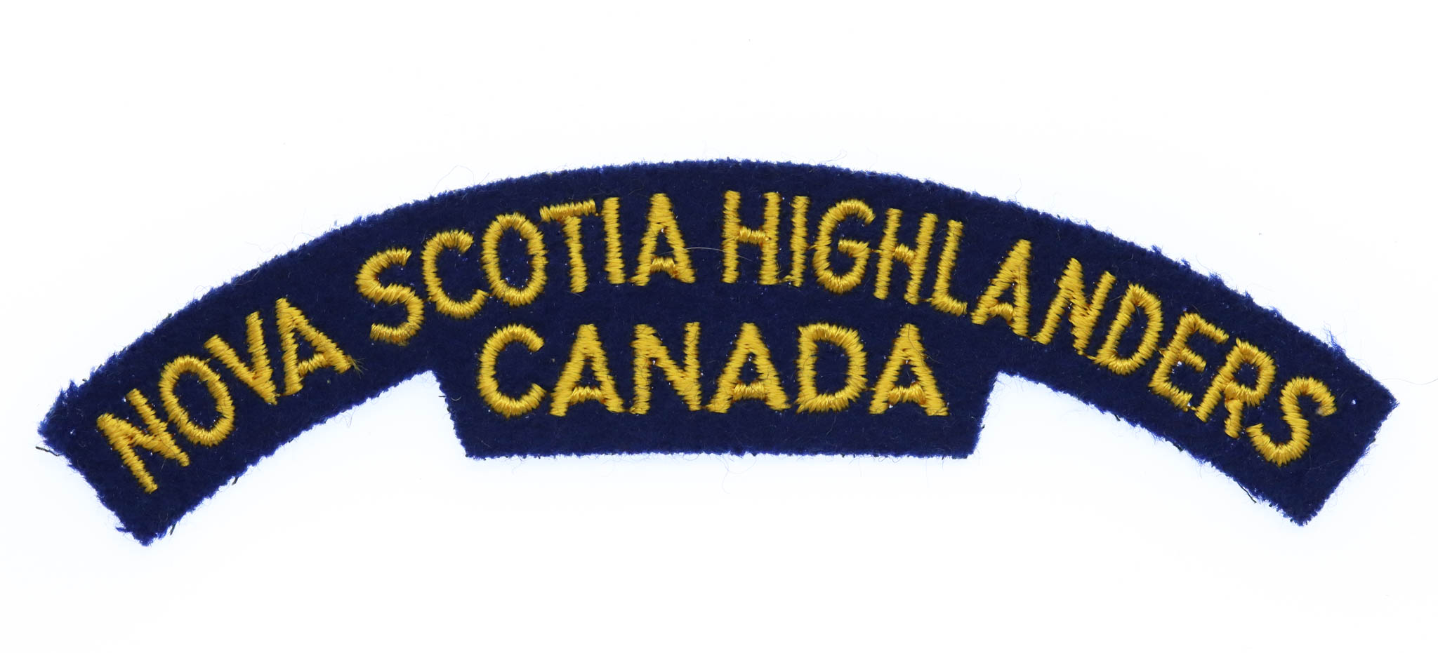 Canadian Nova Scotia Highlanders (NOVA SCOTIA HIGHLANDERS/CANADA) Cloth Shoulder Title