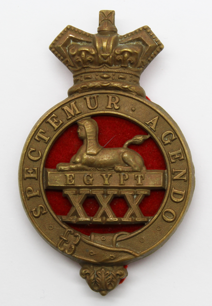 Victorian Pre 1881 30th (Cambridgeshire) Regiment of Foot Glengarry Badge