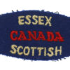 Canadian Essex Scottish (ESSEX/CANADA/SCOTTISH) Cloth Shoulder Title