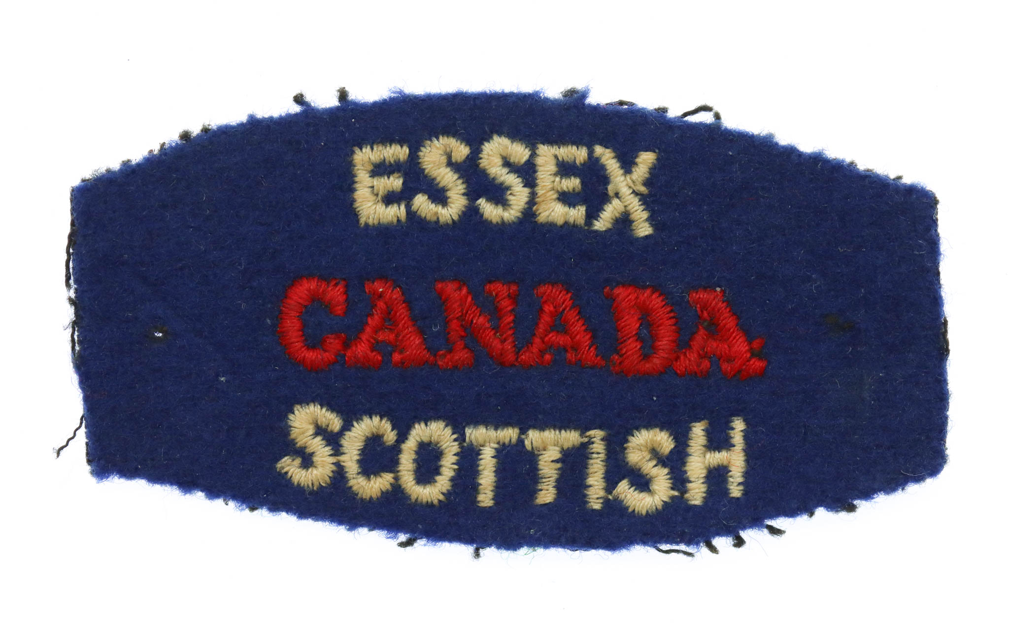 Canadian Essex Scottish (ESSEX/CANADA/SCOTTISH) Cloth Shoulder Title