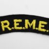 Royal Electrical & Mechanical Engineers (R.E.M.E.) Cloth Shoulder Title