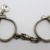 Early Hiatt Best Warranted Wrought 'Darby' Style Police Handcuffs with Key