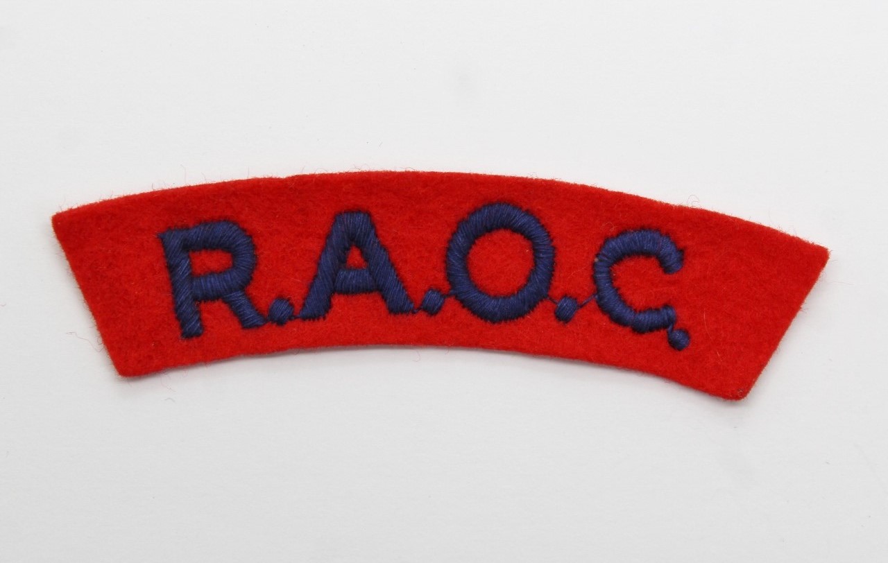 Royal Army Ordnance Corps (R.A.O.C.) Cloth Shoulder Title