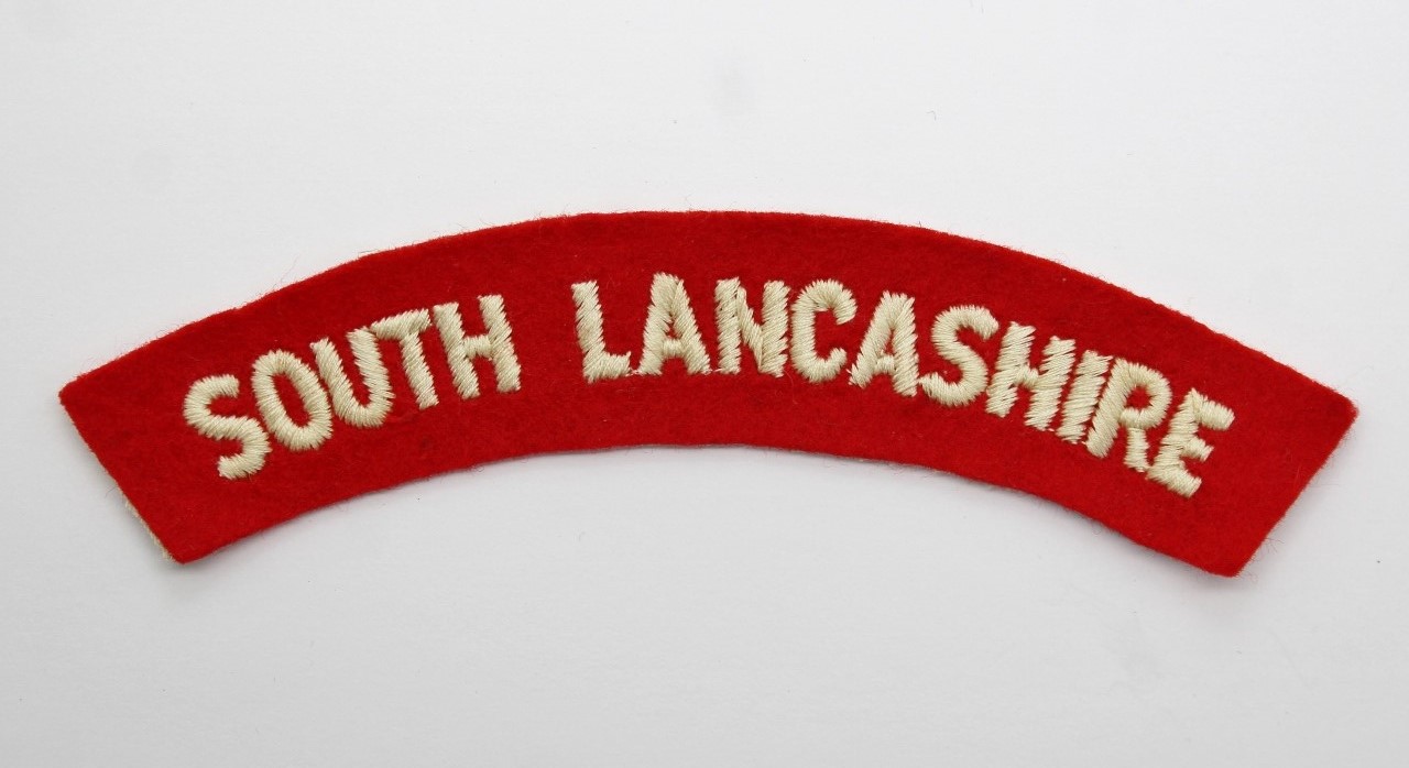 South Lancashire Regiment (SOUTH LANCASHIRE) Cloth Shoulder Title