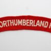 Royal Northumberland Fusiliers (R. NORTHUMBERLAND FUS.) Cloth Shoulder Title