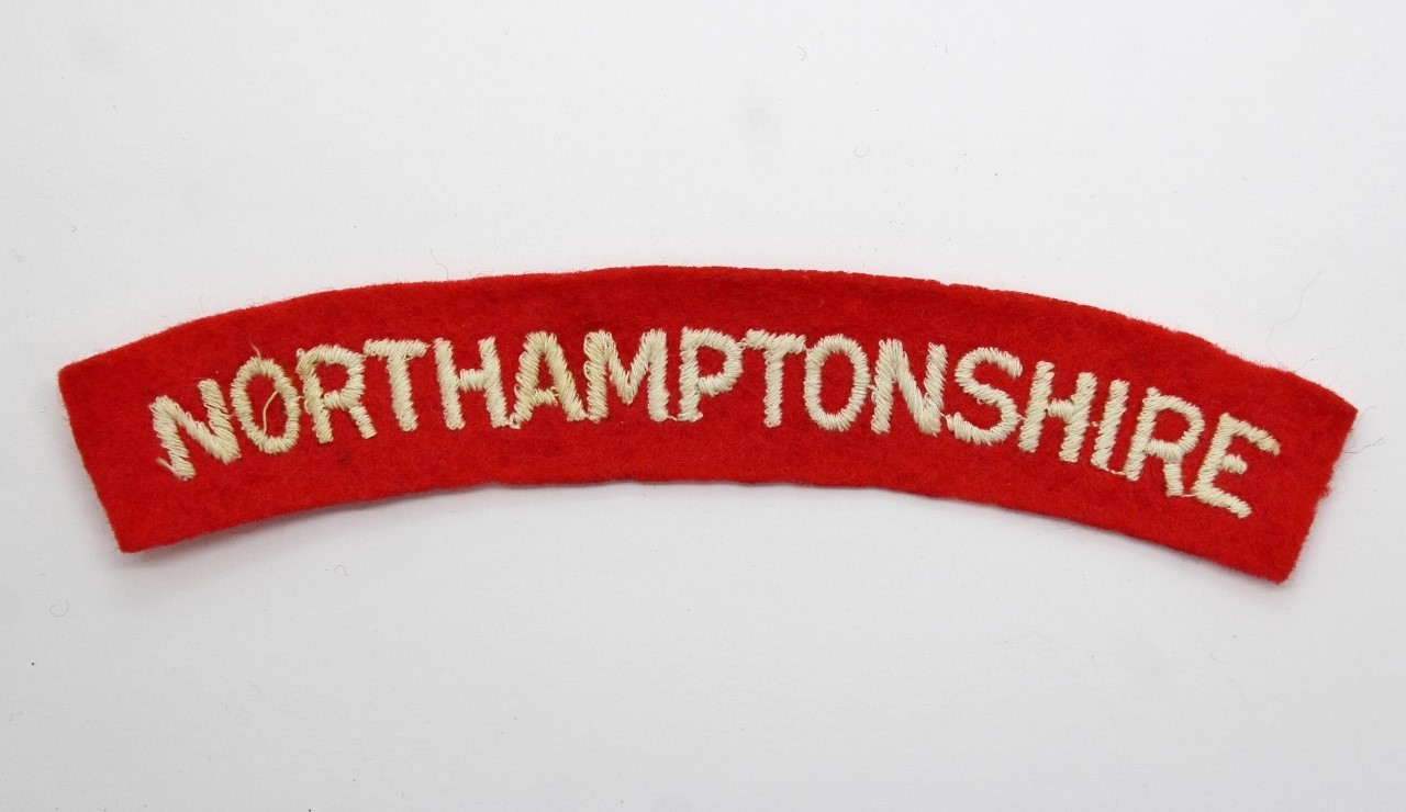 Northamptonshire Regiment (NORTHAMPTONSHIRE) Cloth Shoulder Title