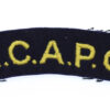 Royal Canadian Army Pay Corps (R.C.A.P.C.) Cloth Shoulder Title