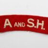 Argyll & Sutherland Highlanders (A AND S.H.) Cloth Shoulder Title